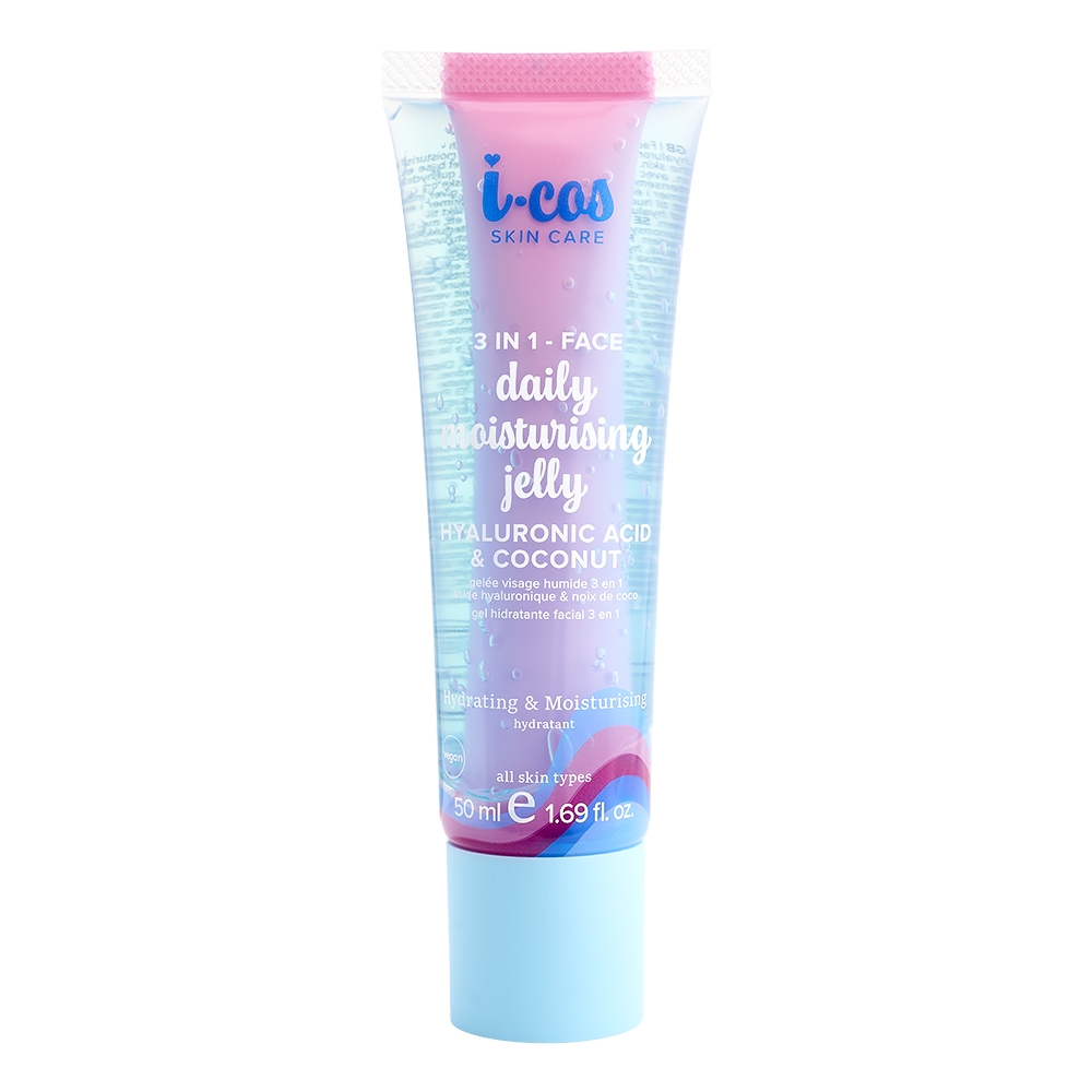 I-Cos 3 in 1 Face Daily Moisturising Jelly - Hyaluronic acid & Coconut