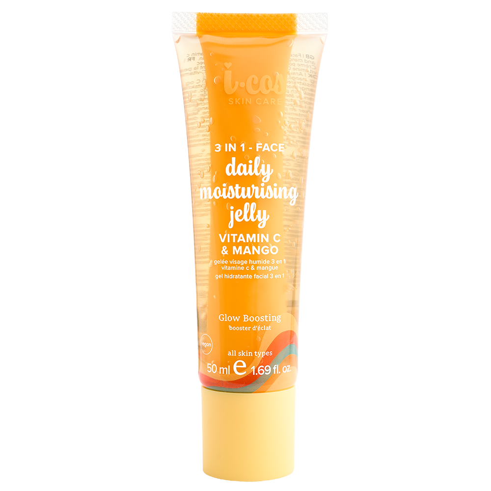 I-Cos 3 in 1 Face Daily Moisturising Jelly - Vitamin c & mango - 50 ml