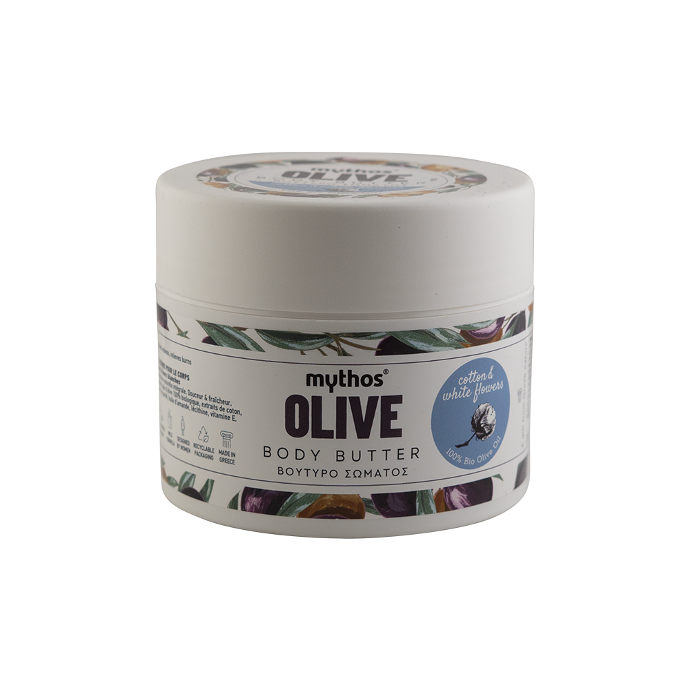 Mythos Olive Body Butter - Cotton & White Flowers