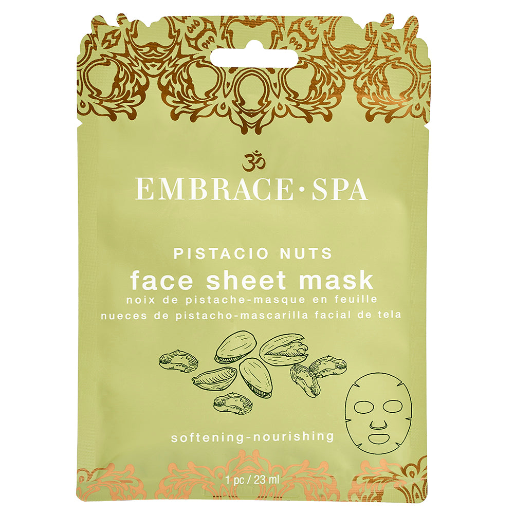 Embrace-Spa Face Sheet Mask - Pistacio Nuts