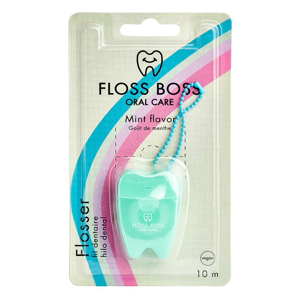 Oral Care Keyhanger Dental Tape - Neon Mint - 10 m