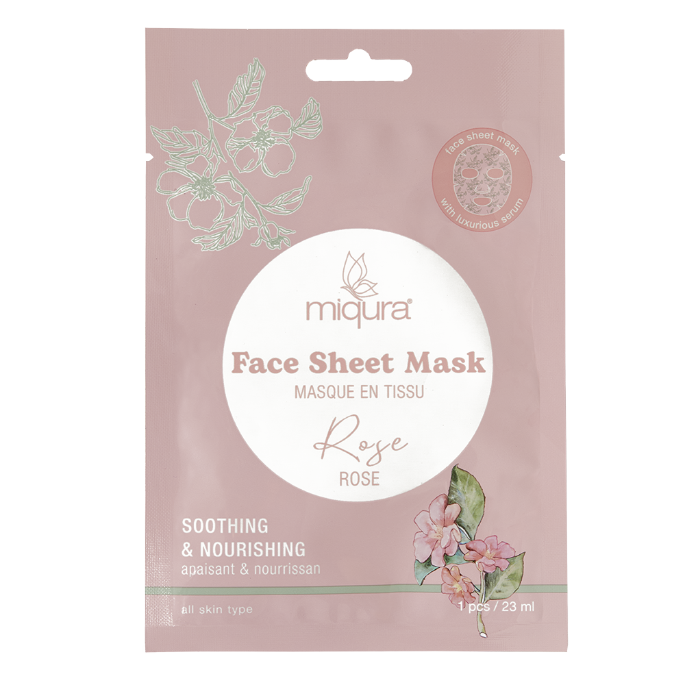 Miqura Face Sheet Mask - Rose