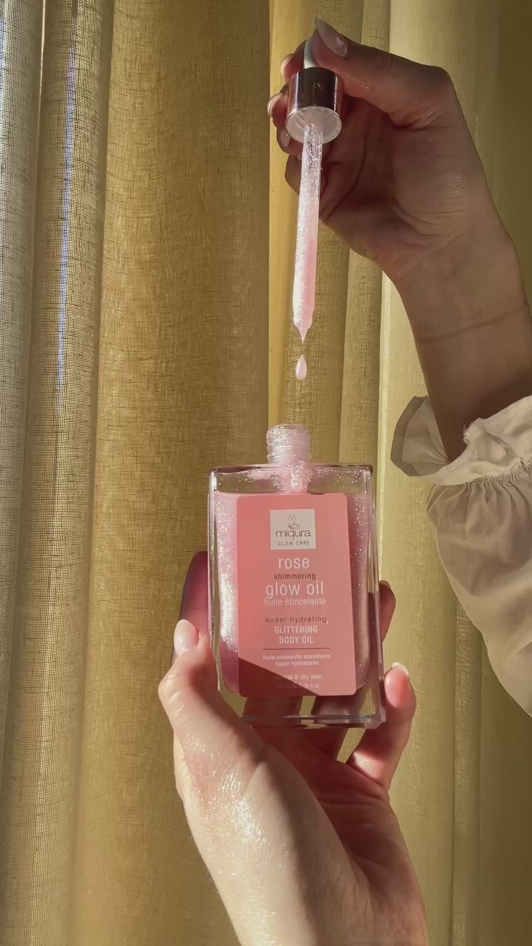 Miqura Rose Shimmering Glow Oil
