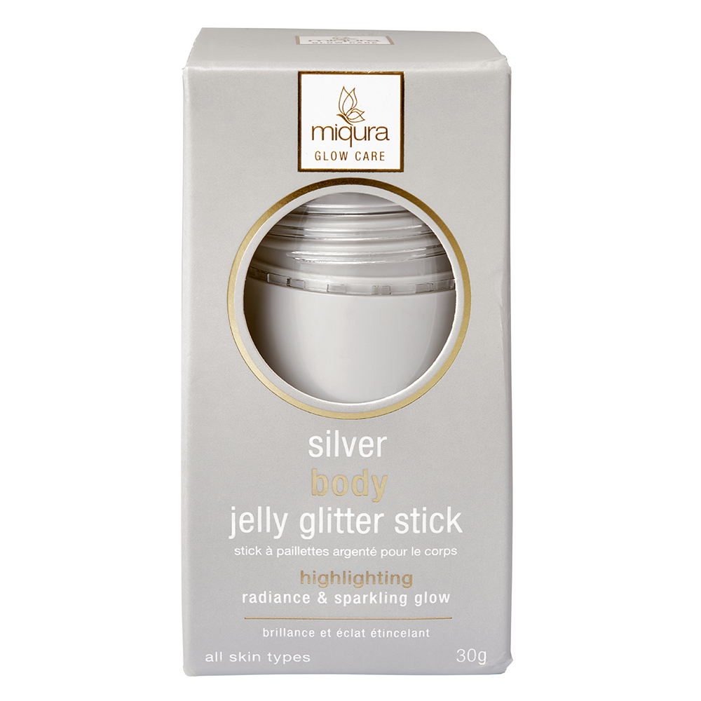 Miqura Body Jelly Glitter Stick - Silver