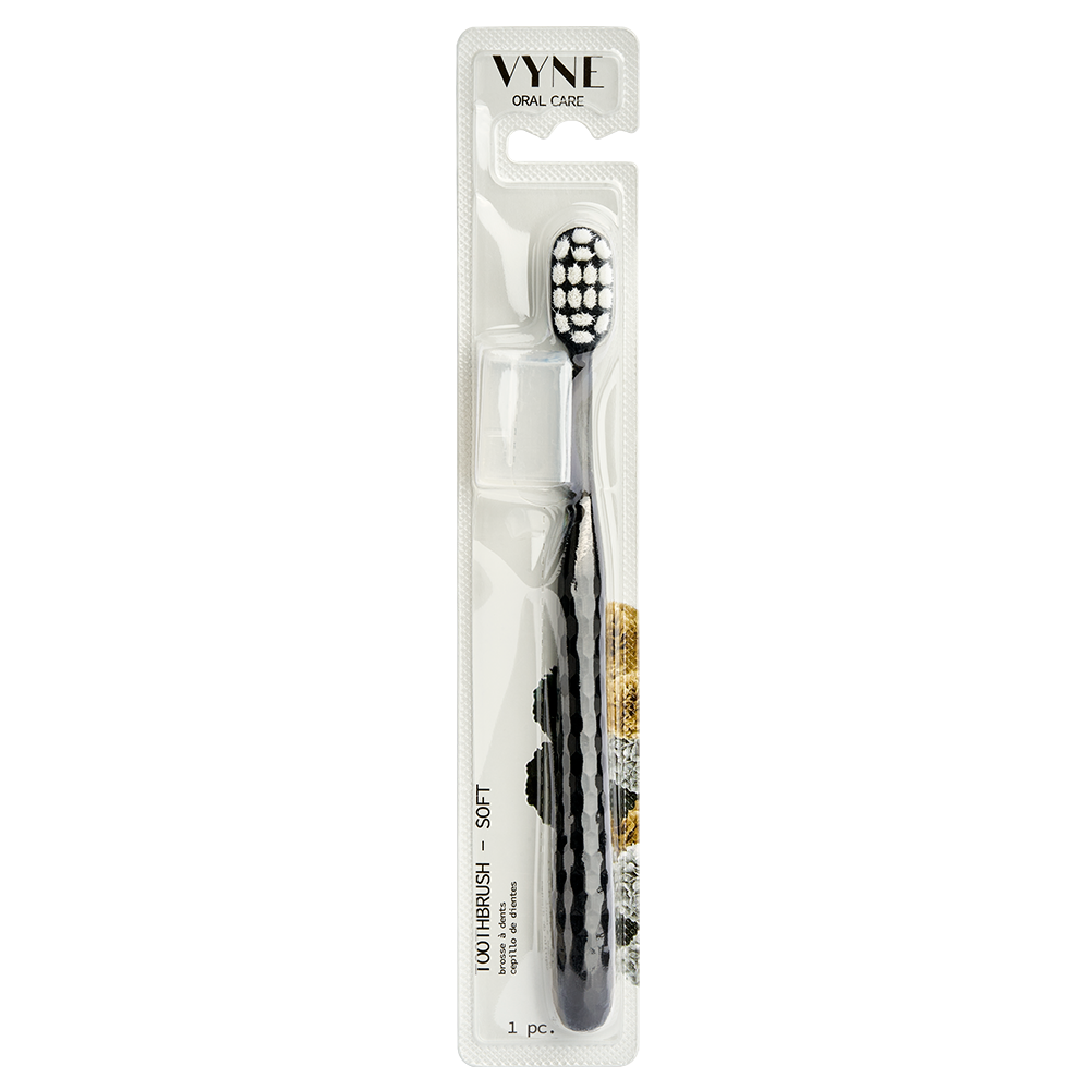 Oral Care Toothbrush - Black - 1 pc
