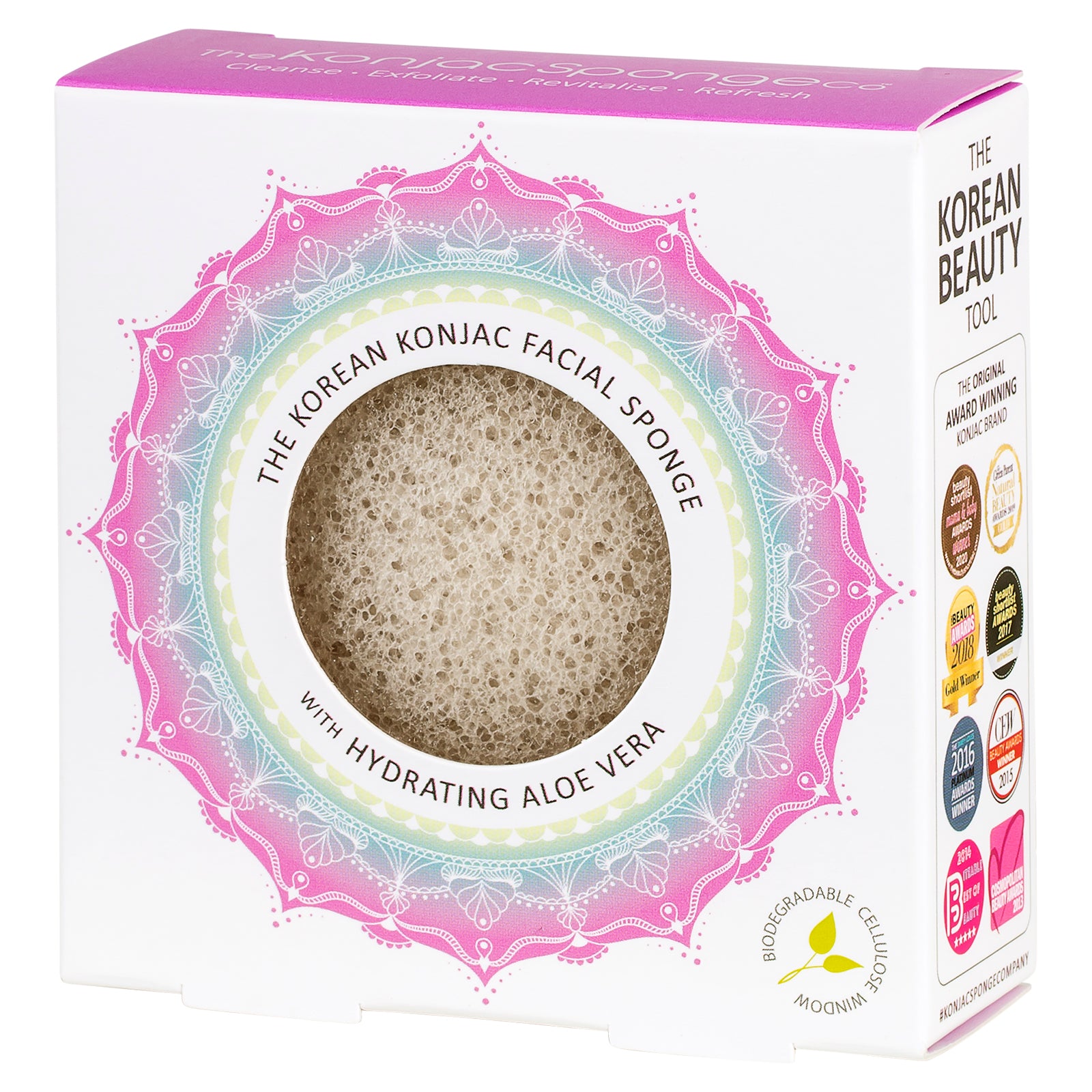 Mandala Facial Sponge with Aloe Vera