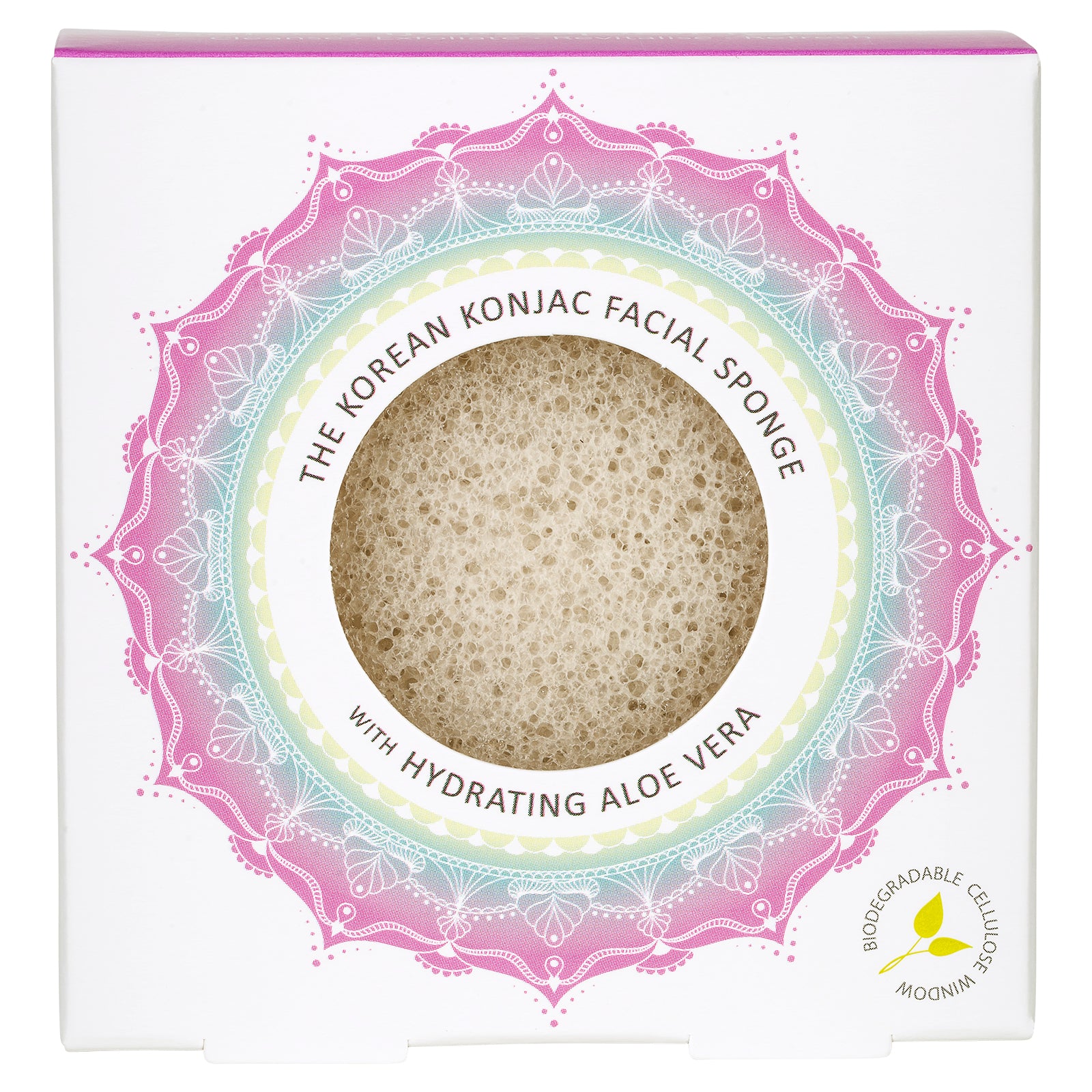 Mandala Facial Sponge with Aloe Vera