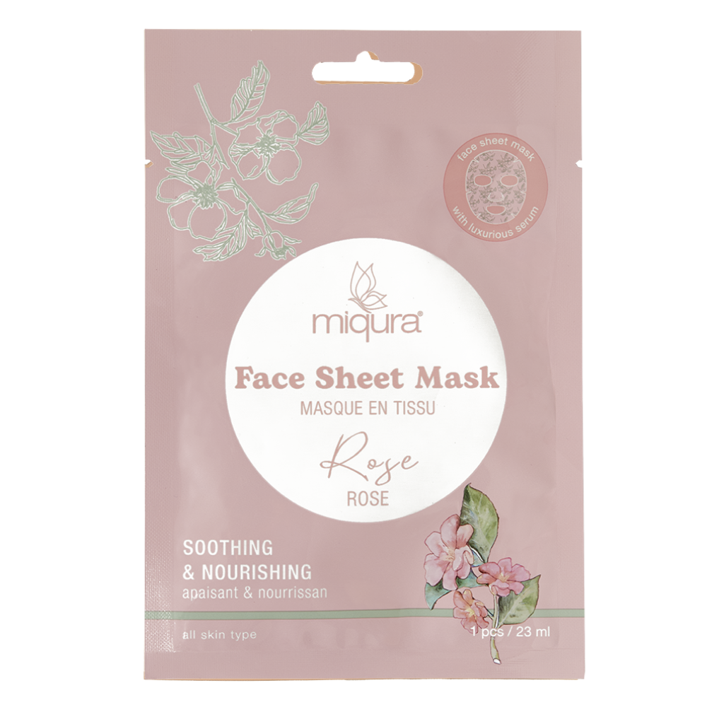 Miqura Face Sheet Mask - Rose