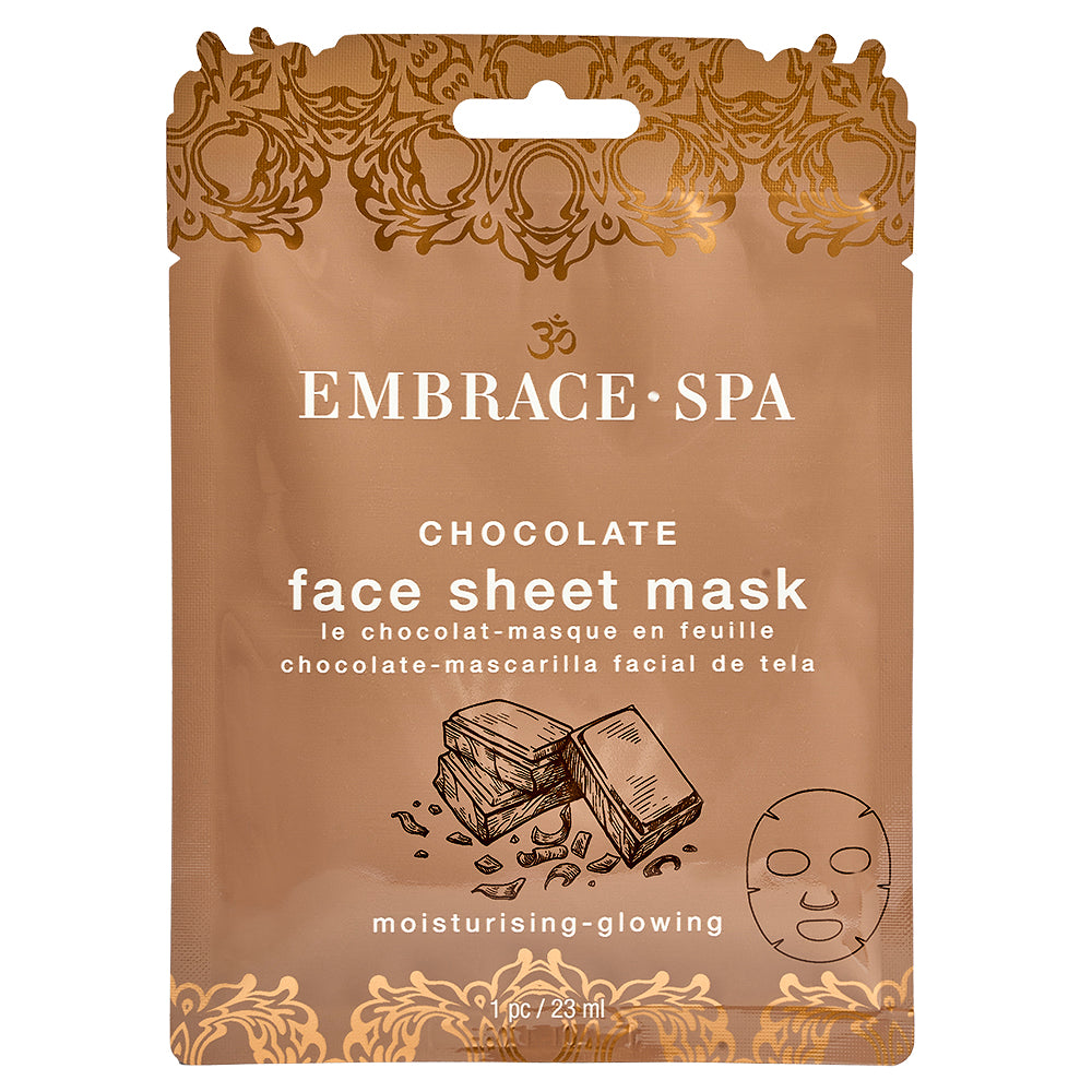 Embrace-Spa Face Sheet Mask - Chocolate