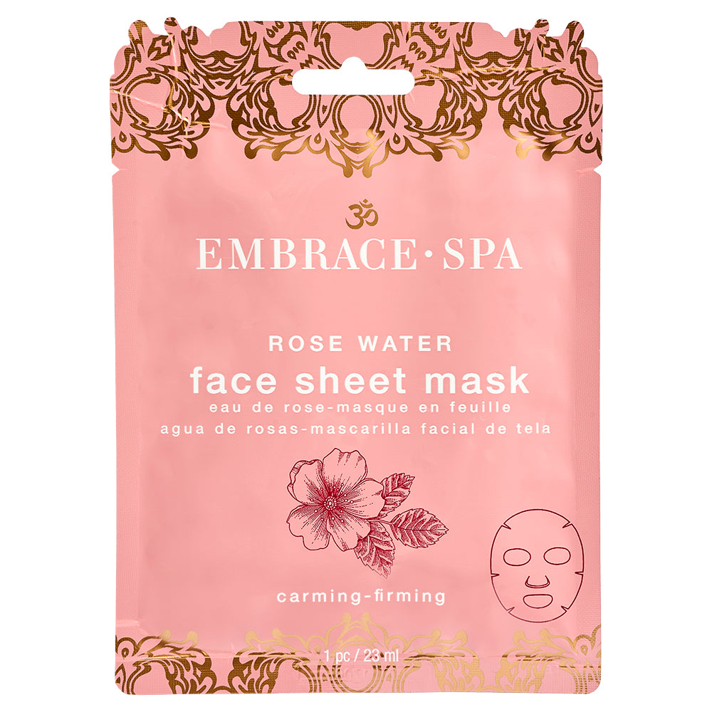 Embrace-Spa Face Sheet Mask - Rose Water