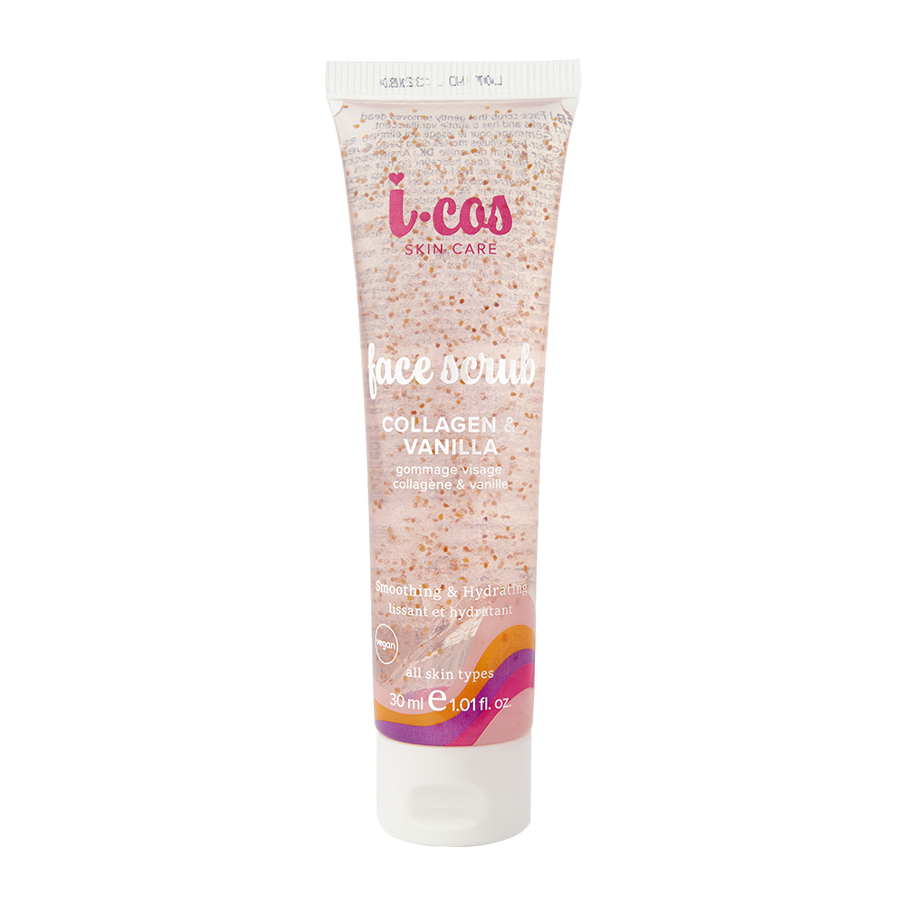 I-Cos Face Scrub - Collagen &amp; Vanilla - 30 ml