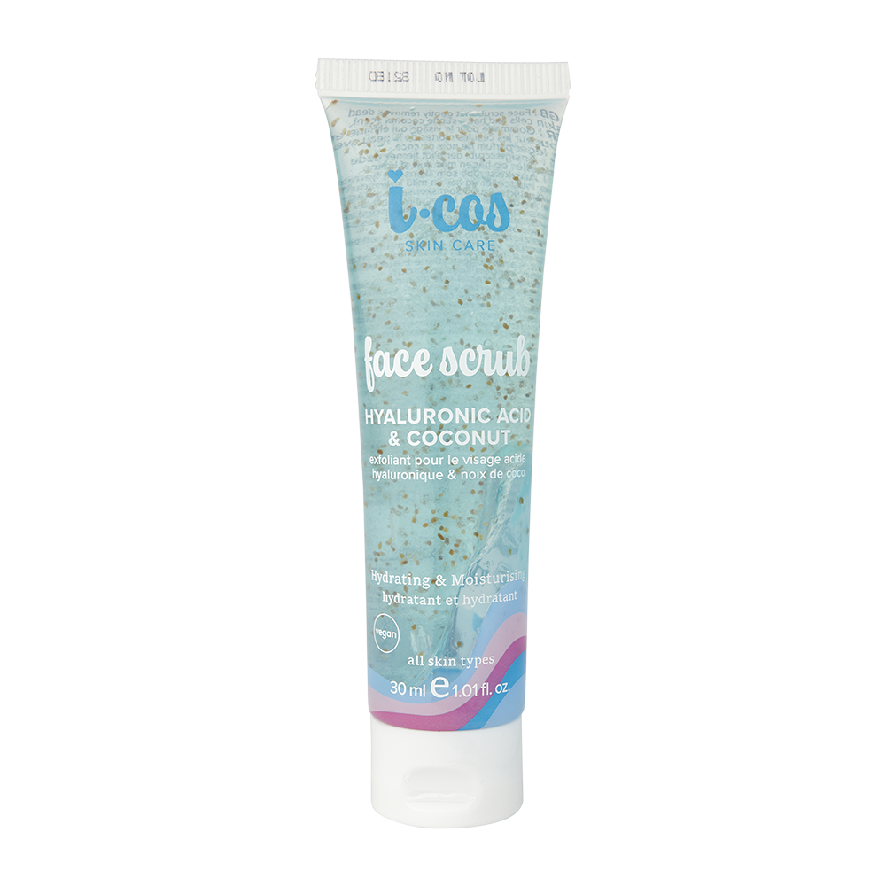 I-Cos Face Scrub - Hyaluronic Acid &amp; Coconut -  30 ml
