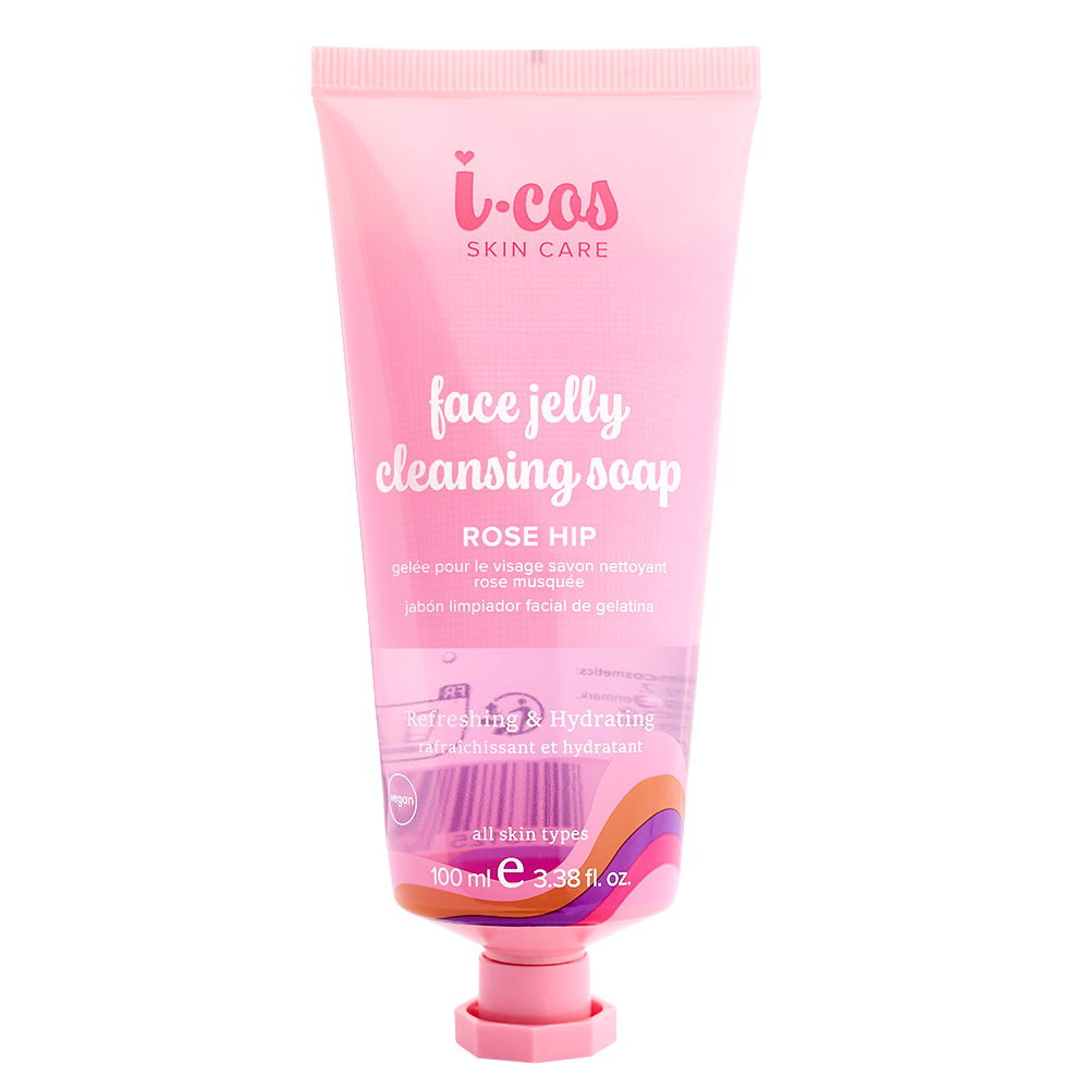 I-Cos Face Jelly Cleansing Soap - Rose Hip - 100 ml