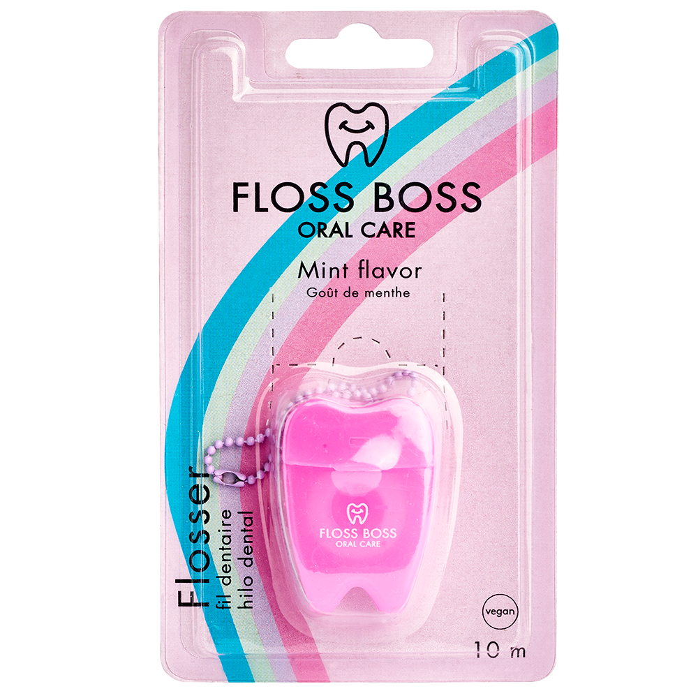 Oral Care Keyhanger Dental Tape - Neon Pink - 10 m