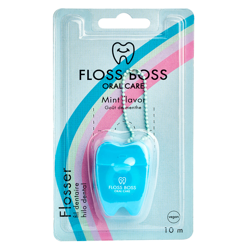 Oral Care Keyhanger Dental Tape - Neon Blue - 10 m