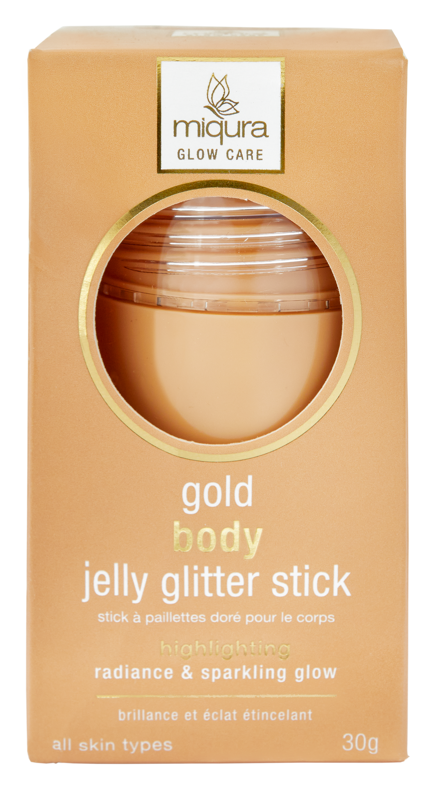 Miqura jelly glitter stick - Gold