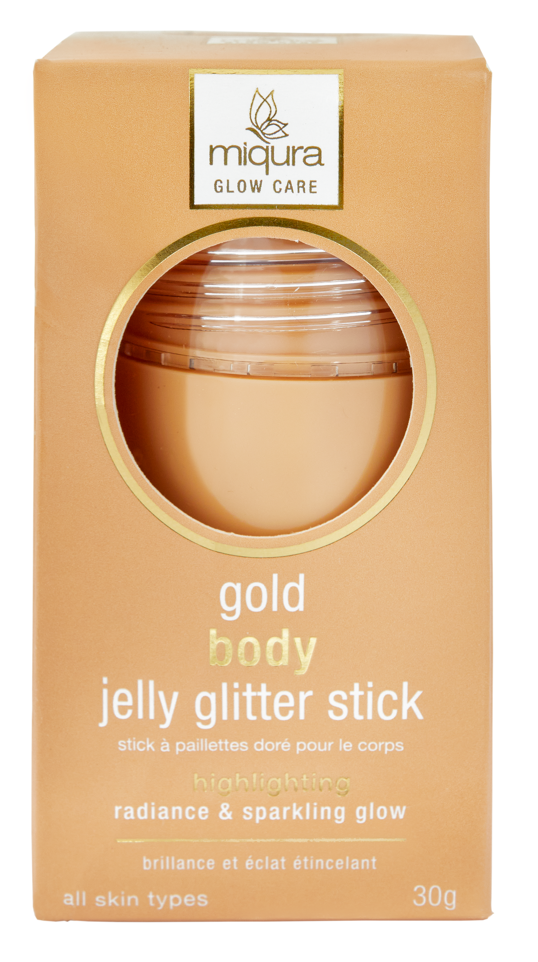 Miqura jelly glitter stick - Gold