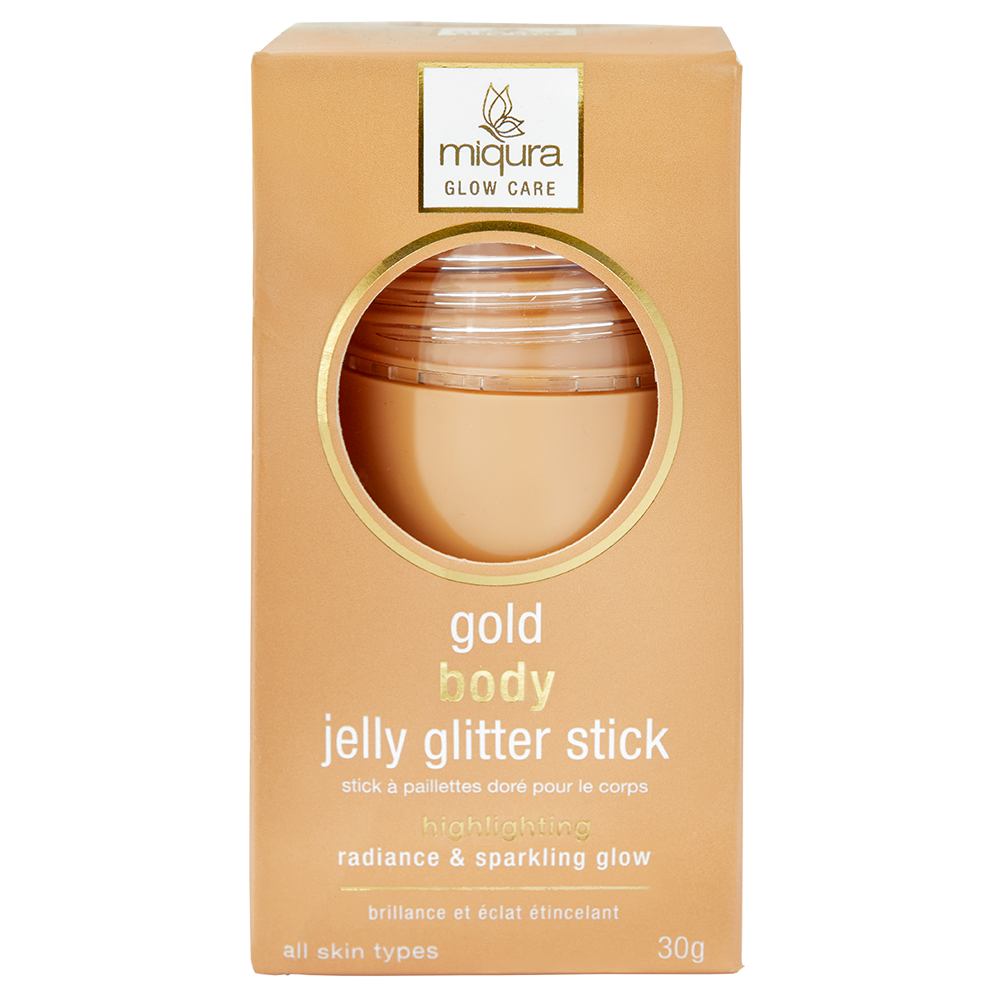 Miqura Body Jelly Glitter Stick - Gold