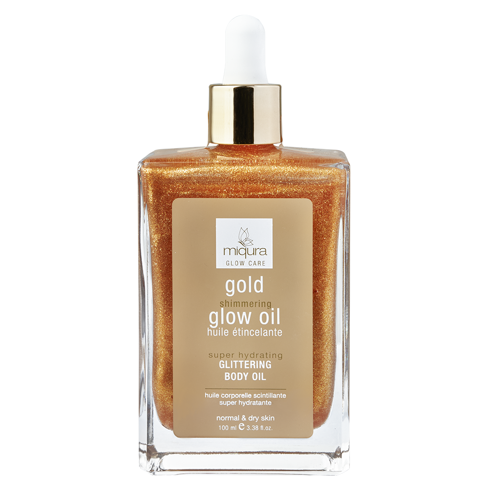 Miqura gold shimmering glow oil