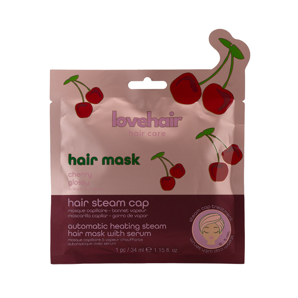 Lovehair Hair steam cap - cherry - 1 pc