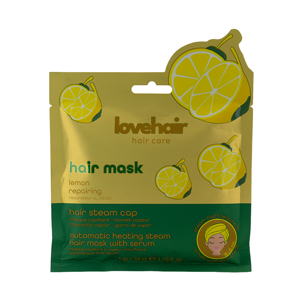 Lovehair Hair steam cap - lemon - 1 pc