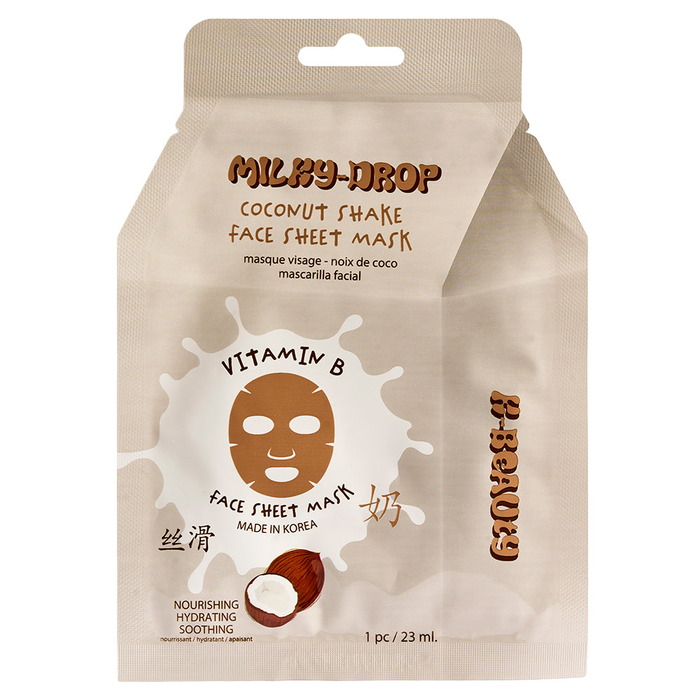 Milky-Drop Face Sheet Mask - Coconut Shake, Vitamin B
