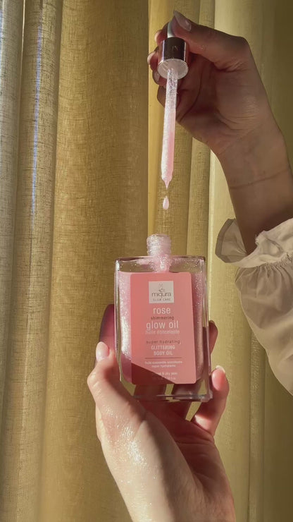 Miqura Rose Shimmering Glow Oil