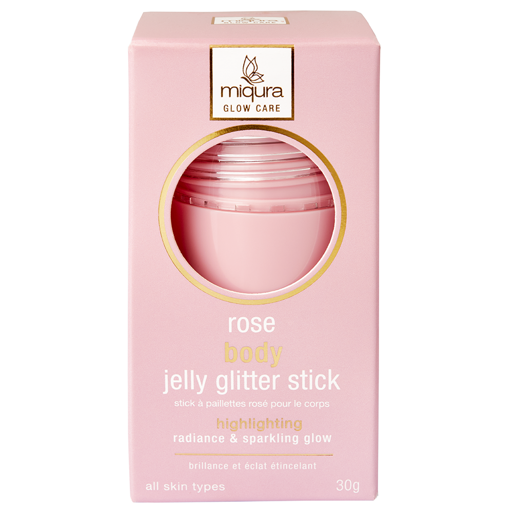 Miqura Body Jelly Glitter Stick - Rose