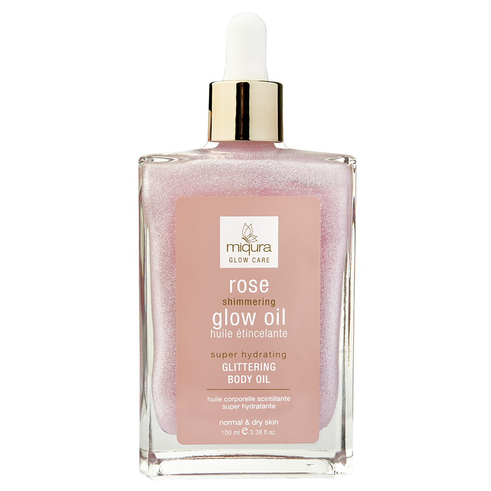 Miqura rose shimmering glow oil