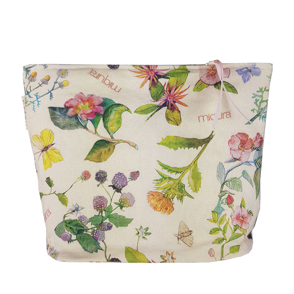 Flower Canvas Toiletry Bag